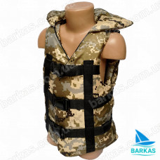Страховочный жилет BARKAS 30-50 кг детский камуфляж